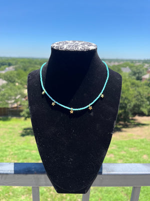 Blue star choker