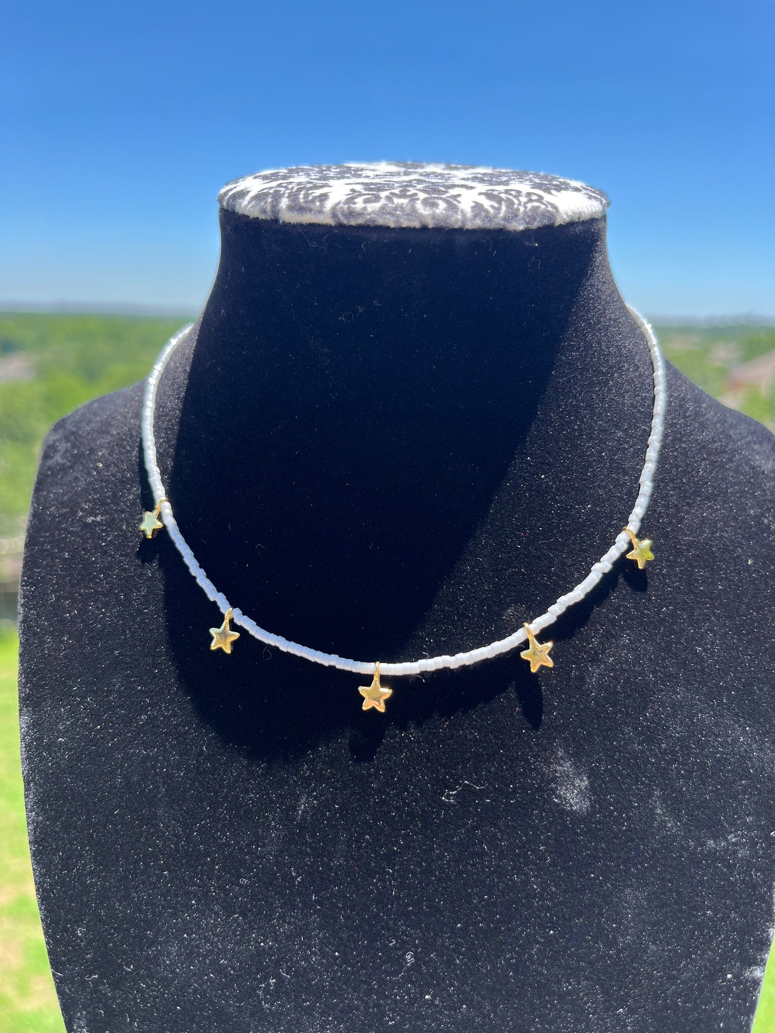 Light Gray Star choker ￼