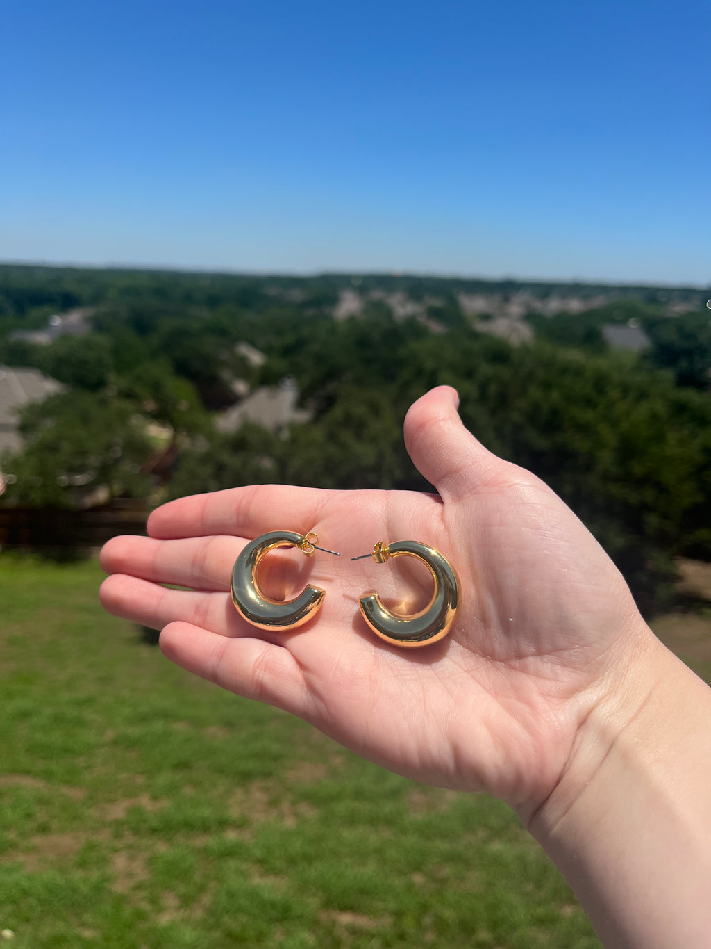 Gold Chunky Earrings