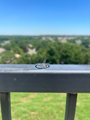 Silver Butterfly ring