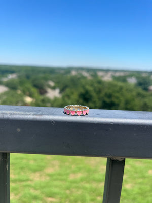 Pink Preppy heart ring